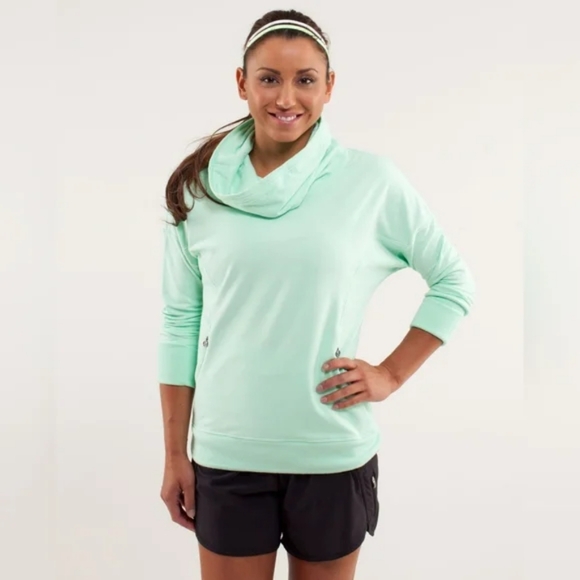 lululemon athletica Tops - LULULEMON "Rest Day" Pullover Sweatshirt, No Tag, Seafoam Green